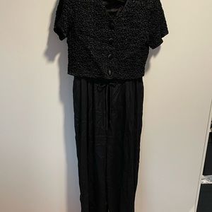 Fancy black pant suit